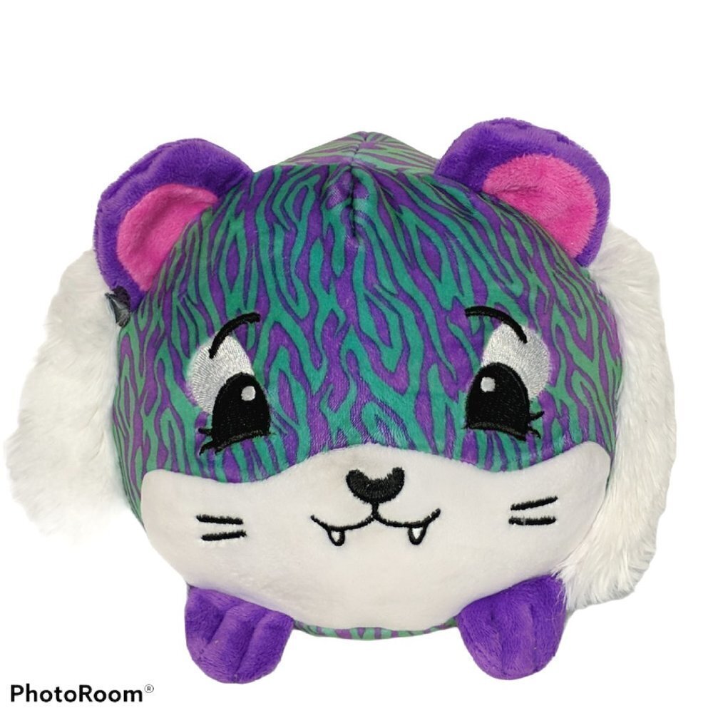Pikmi Pops Surprise Tiger Plush Green Purple 7 Inch